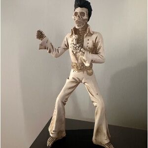 Elvis Presley Skeleton Statue